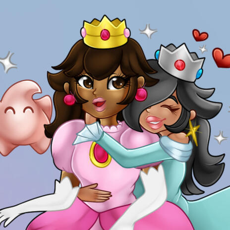 Commission - Peach and Rosalina for Shan